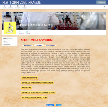 Ukázka z Platformy 2020 Praha - Věda a výzkum Ukázka z Platformy 2020 Praha - Věda a výzkum