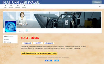 Ukázka z Platformy 2020 Praha - Média Ukázka z Platformy 2020 Praha - Média